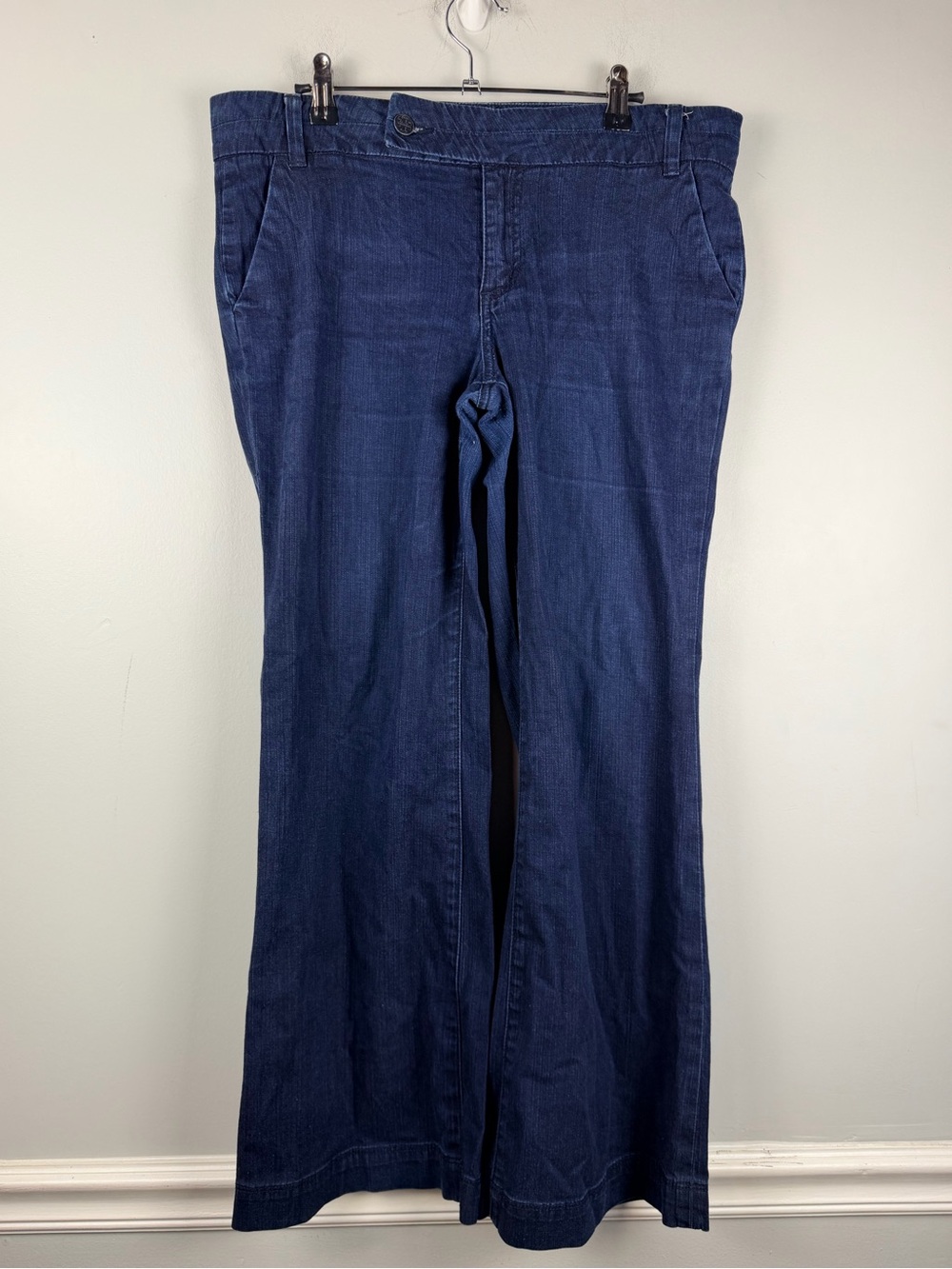 Tory Burch Trouser Jean Flare Denim Pants Dark Wash Women's Size 32